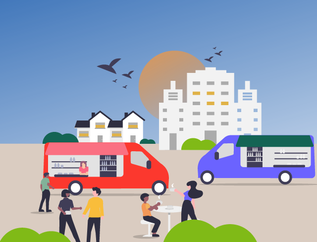 Camions Gourmands et Marché des artisans et créateurs
